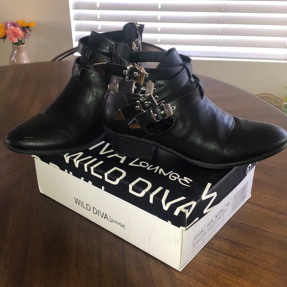 Wild Diva Strapped Ankle Boots